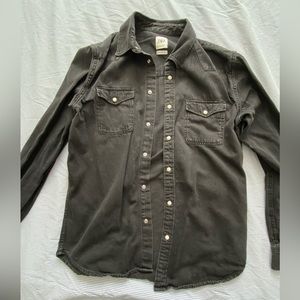 Black Zara Denim shirt Size M